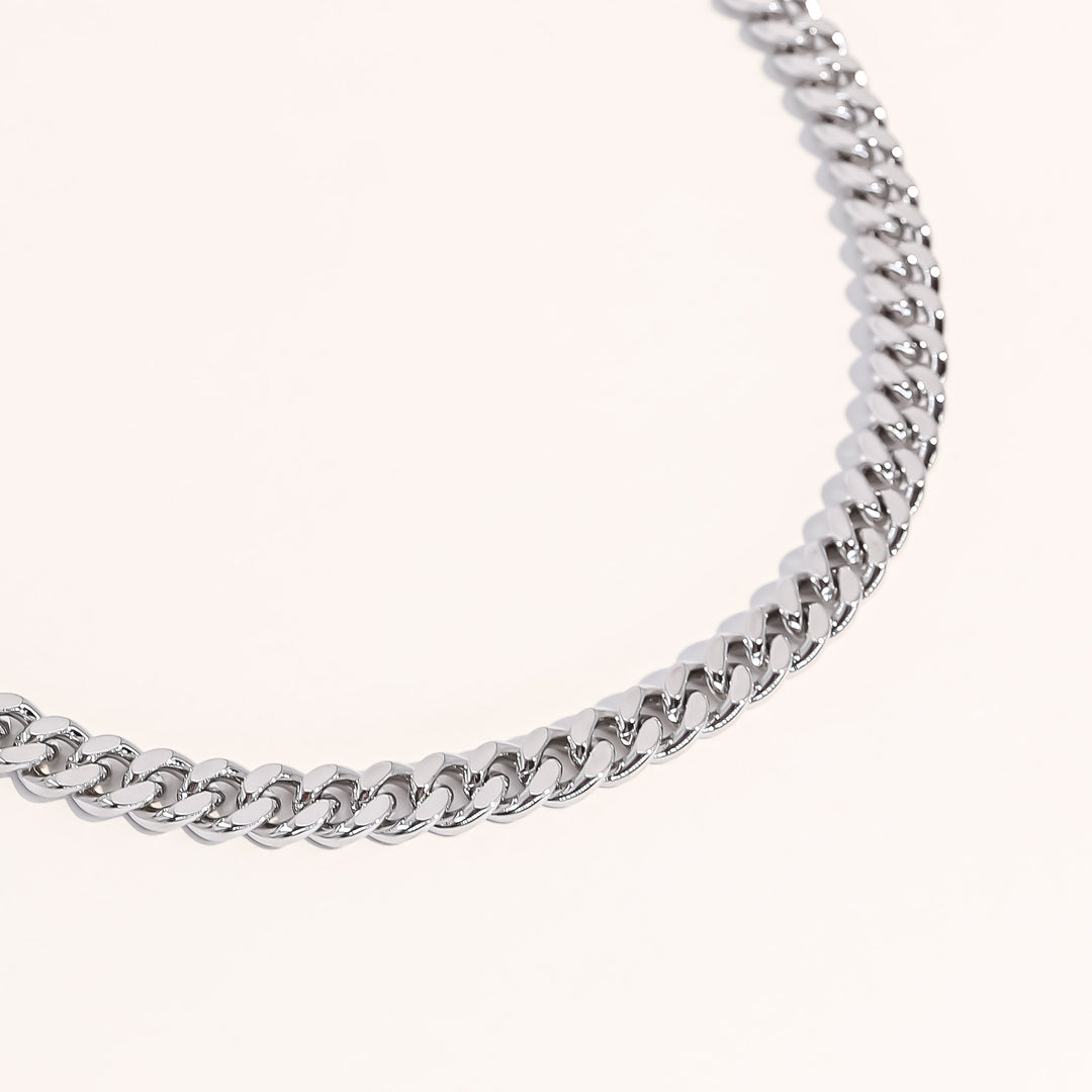 Lisa Silver Cuban Chain Necklace - Joey Baby