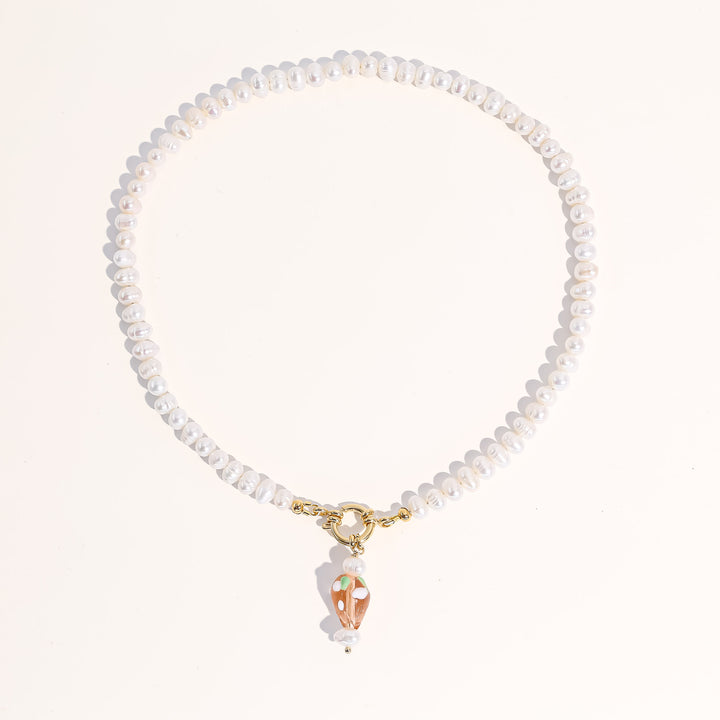 Ichiko Strawberry Pearl Necklace - Joey Baby